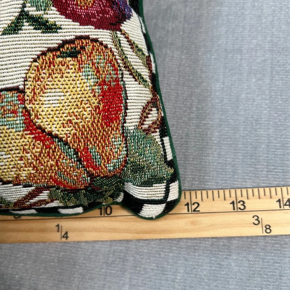 Tapestry Accent Throw Pillows Fruit Floral Fall Decorative Retro Cozy (Pair) #2